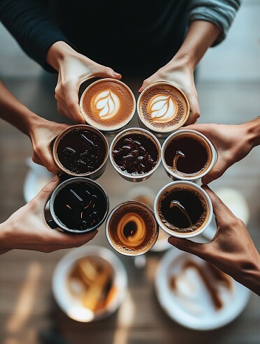 Espresso, cappuccino